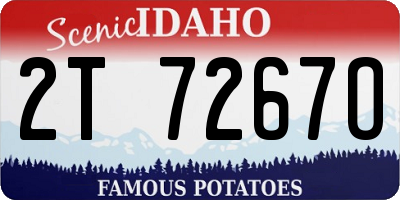 ID license plate 2T7267O