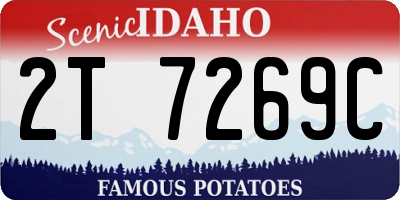 ID license plate 2T7269C