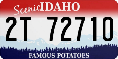 ID license plate 2T7271O