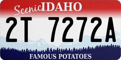 ID license plate 2T7272A