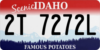ID license plate 2T7272L