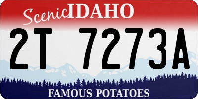 ID license plate 2T7273A