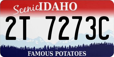 ID license plate 2T7273C