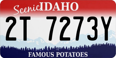 ID license plate 2T7273Y