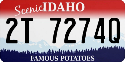 ID license plate 2T7274Q