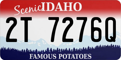 ID license plate 2T7276Q