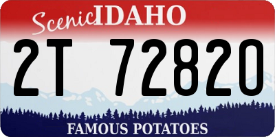 ID license plate 2T7282O