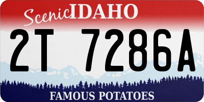 ID license plate 2T7286A