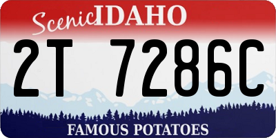 ID license plate 2T7286C