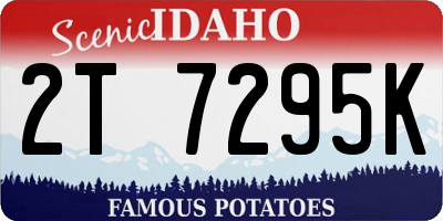 ID license plate 2T7295K