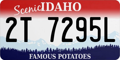 ID license plate 2T7295L