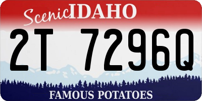 ID license plate 2T7296Q