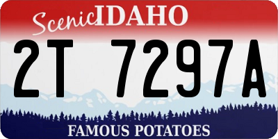 ID license plate 2T7297A