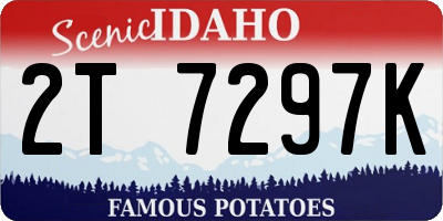 ID license plate 2T7297K