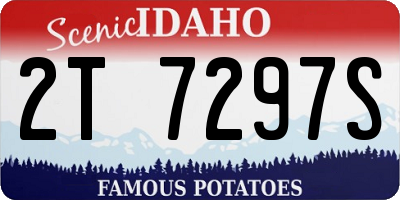 ID license plate 2T7297S