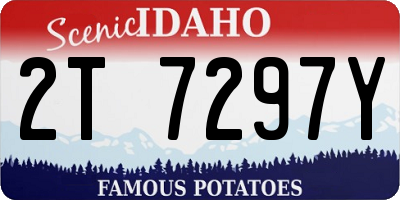 ID license plate 2T7297Y