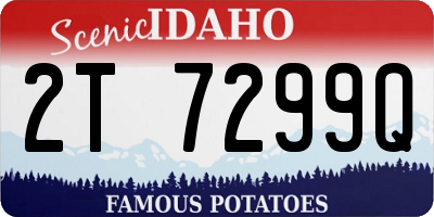 ID license plate 2T7299Q