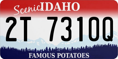 ID license plate 2T7310Q