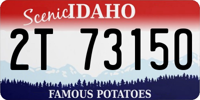 ID license plate 2T7315O