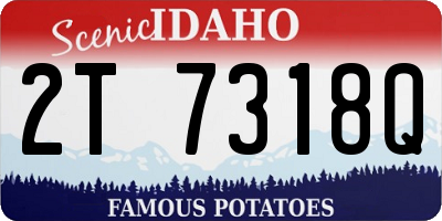 ID license plate 2T7318Q