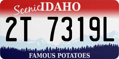 ID license plate 2T7319L