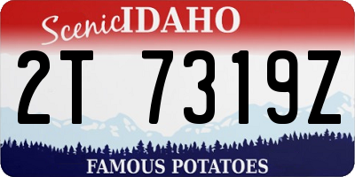 ID license plate 2T7319Z