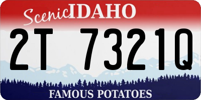 ID license plate 2T7321Q