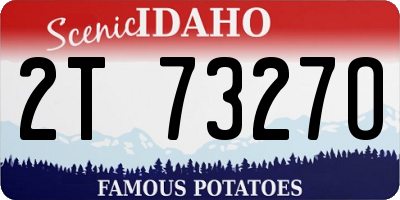 ID license plate 2T7327O