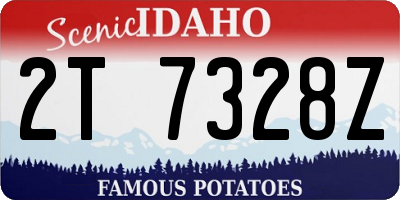ID license plate 2T7328Z