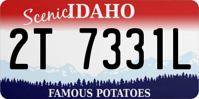ID license plate 2T7331L