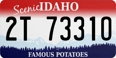 ID license plate 2T7331O