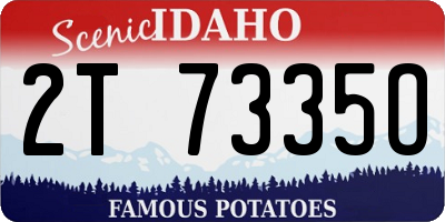 ID license plate 2T7335O