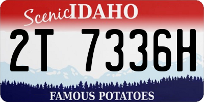 ID license plate 2T7336H