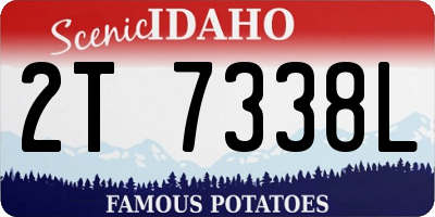 ID license plate 2T7338L