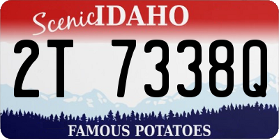 ID license plate 2T7338Q