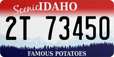 ID license plate 2T7345O