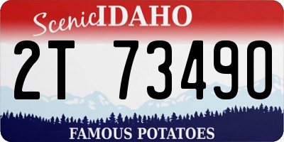 ID license plate 2T7349O