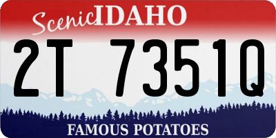 ID license plate 2T7351Q