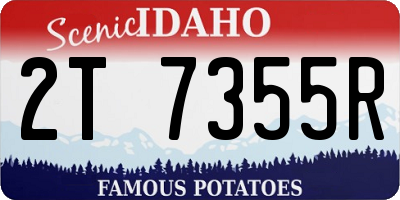 ID license plate 2T7355R