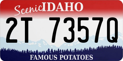 ID license plate 2T7357Q
