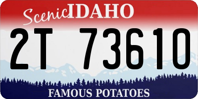 ID license plate 2T7361O