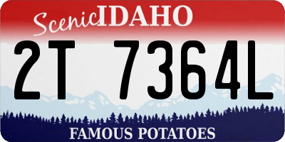 ID license plate 2T7364L