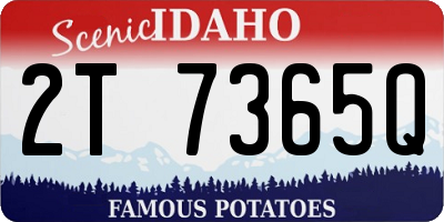 ID license plate 2T7365Q