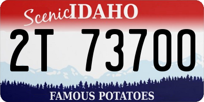 ID license plate 2T7370O