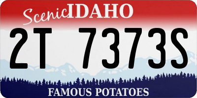 ID license plate 2T7373S