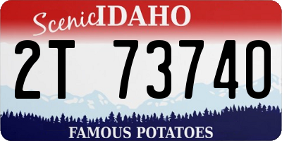 ID license plate 2T7374O