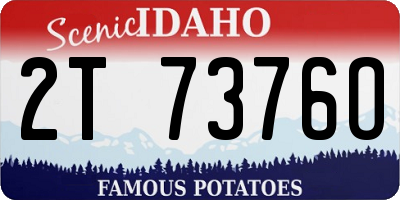 ID license plate 2T7376O