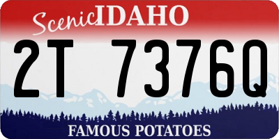 ID license plate 2T7376Q