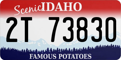 ID license plate 2T7383O