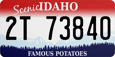 ID license plate 2T7384O